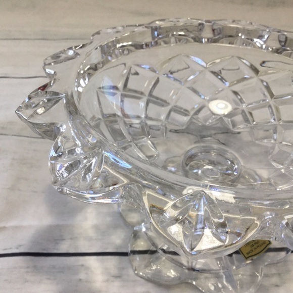 Cut Crystal Candy dish 24% Lead Polonia Made in Poland - Picture 7 of 9